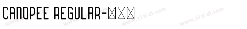 Canopee regular字体转换